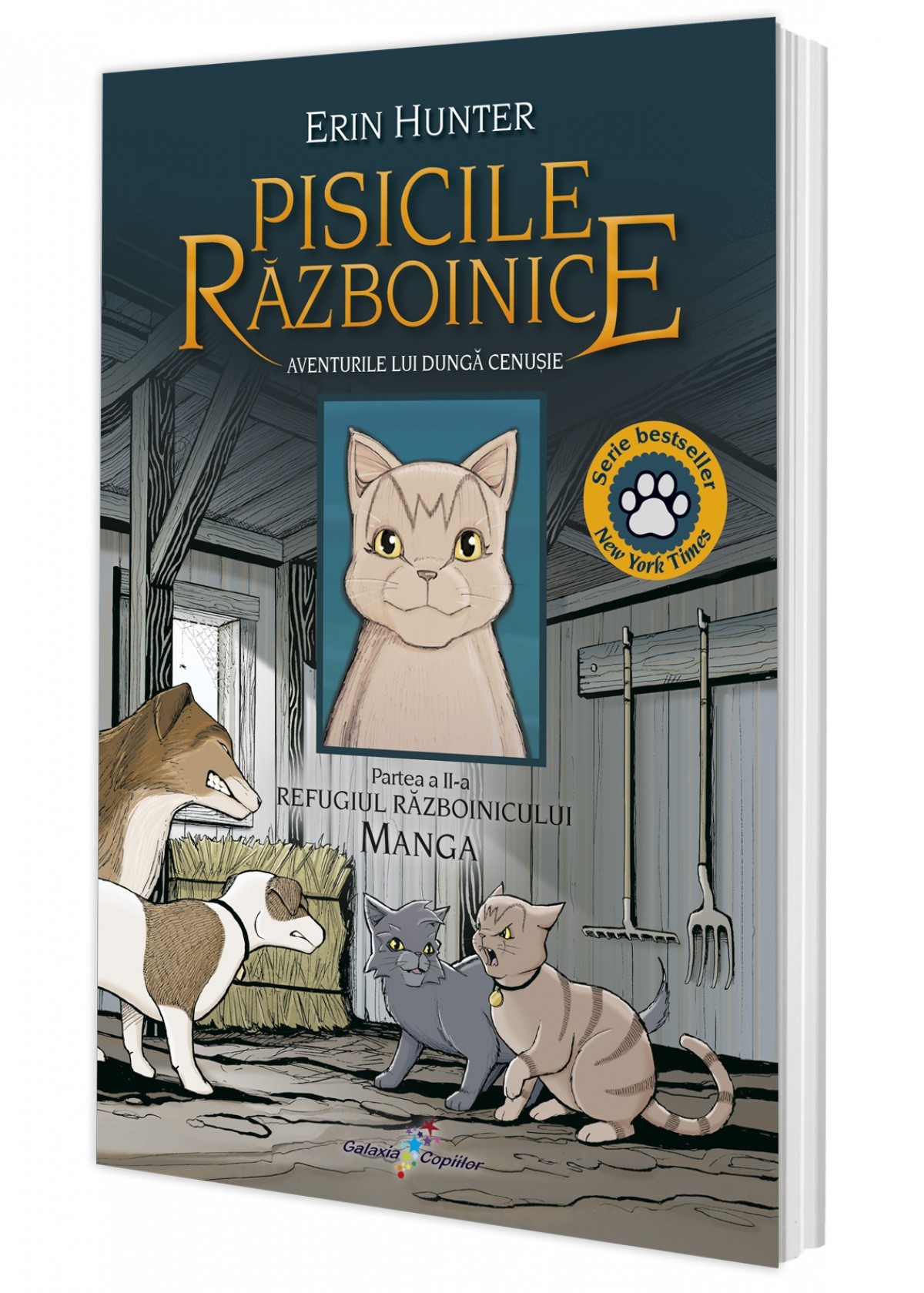 Vol. 2 Manga Pisicile Războinice. Aventurile lui Dungă Cenușie – Refugiul Războinicului