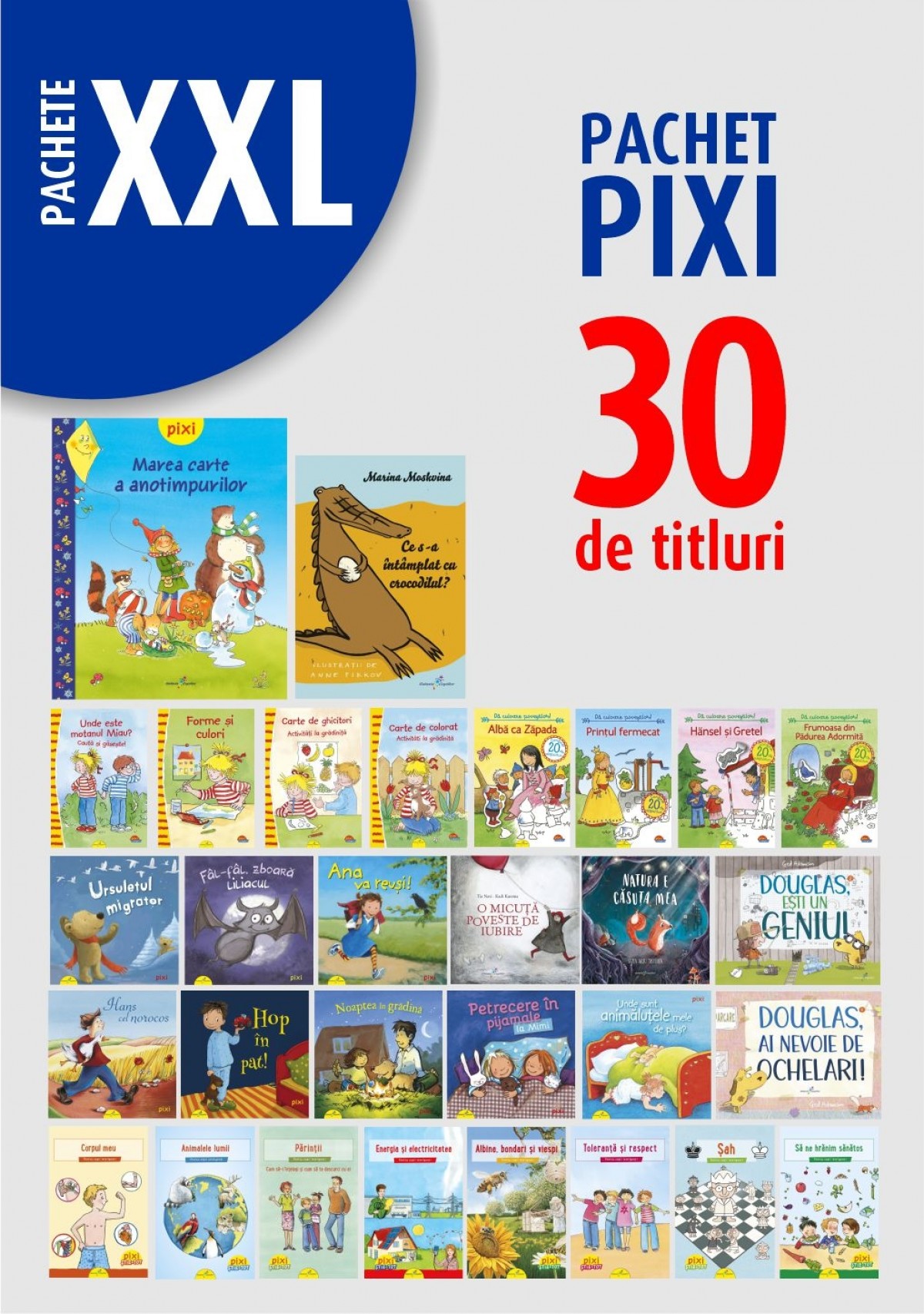 Pachet XXL PIXI. 30 de titluri