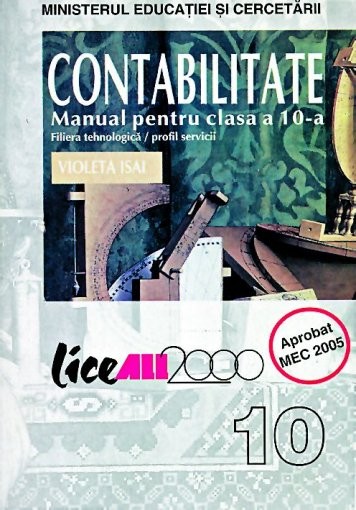 delicat Capricios rezervor  Manual de Contabilitate clasa a 10 a - Editura ALL