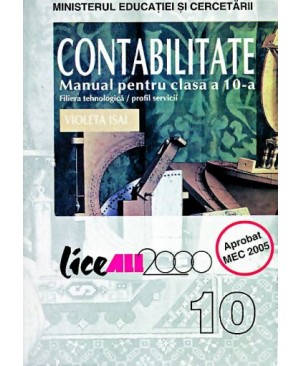 Contabilitate. Manual pentru clasa a X-a