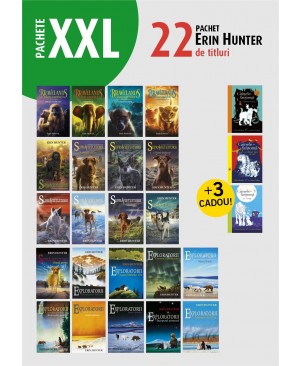 Pachet XXL Erin Hunter. 22 de titluri + 3 cadou