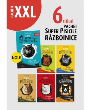 Pachet XXL Super Pisicile Războinice. 6 titluri